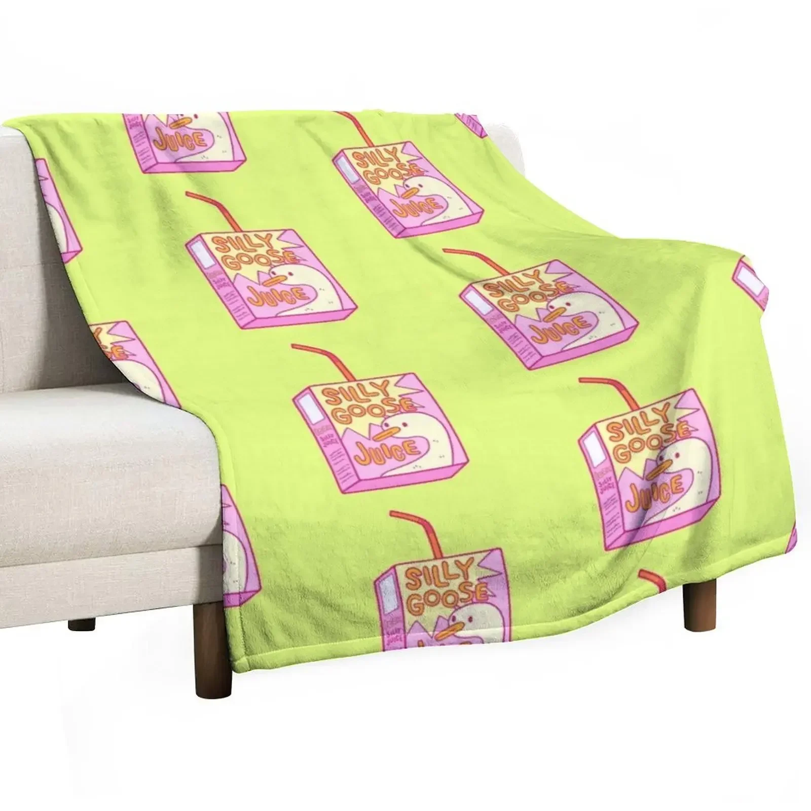 Silly Goose Juice Throw Blanket Decorative Sofa Decorative Throw Quilt Retros Blankets