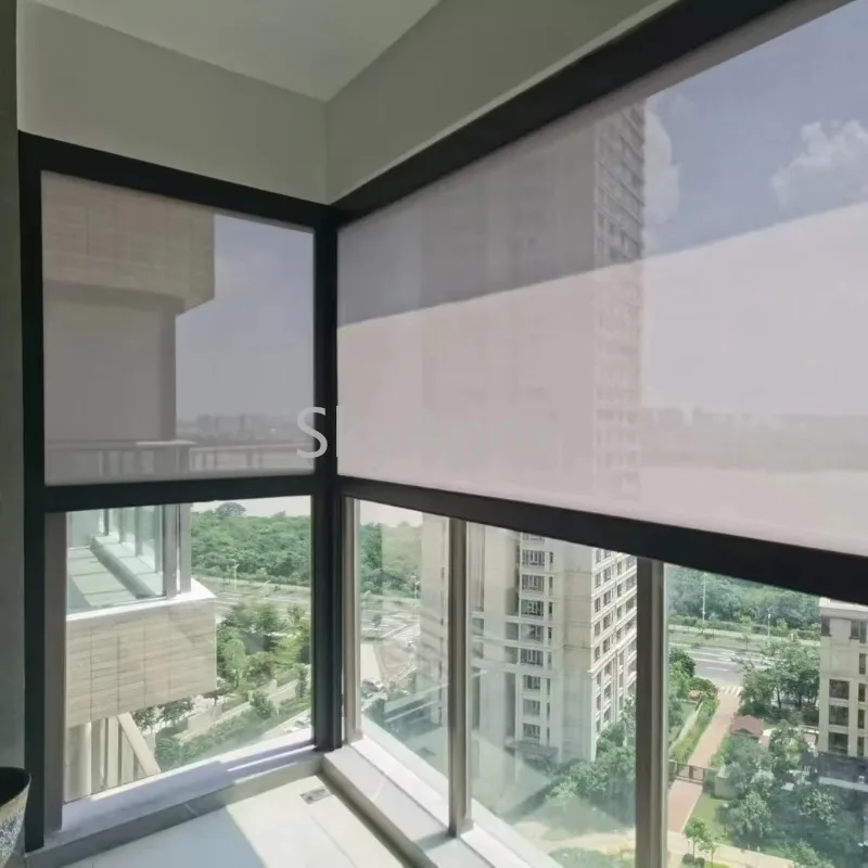 Customizable Vertical Blinds Roller Blackout Fabric Curtain Home Decor Window Shading Roller Blind Durable Easy Install Washable