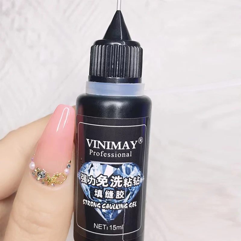 VINIMAY Strong Caulking Gel Gel Nail Polish Nail Jewelry Glue Kit Soak Off Gelpolish Nail Art Primer Lacquer Nails Salon