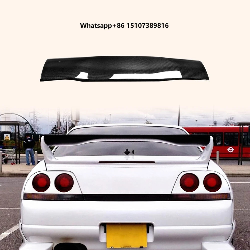 For Skyline R33 GTR Coupe 1995-98 AS Style Shibi Spoiler Blade Carbon