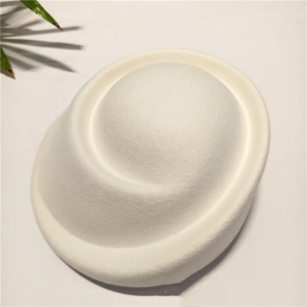 Fashion Hepburn Style Wool Pillbox Hat Fedoras Elegant Fedora Hat Solid Color Air Hostess Woolen Top Hat Cocktail Event