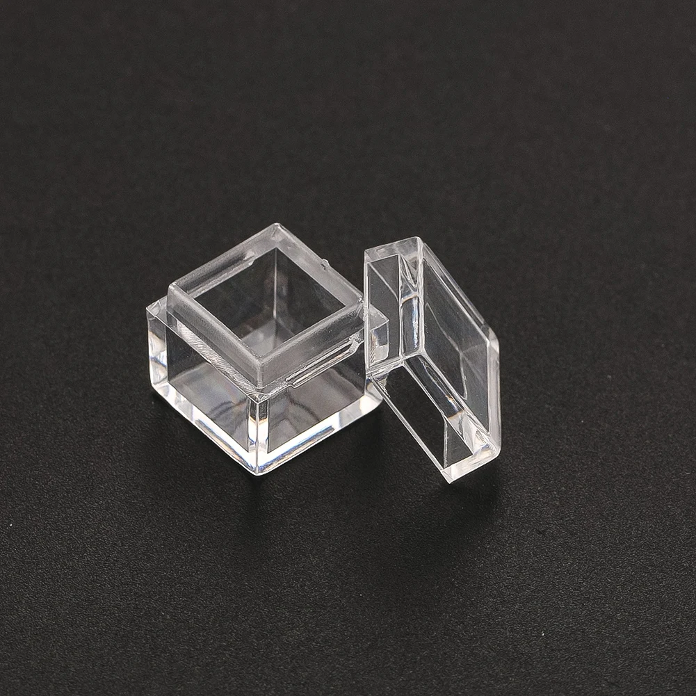 2pcs Acrylic Display Box Case for 10mm Element Cubes Periodic Table Bracket Collection Clear Storage Box Tray Show Protecter