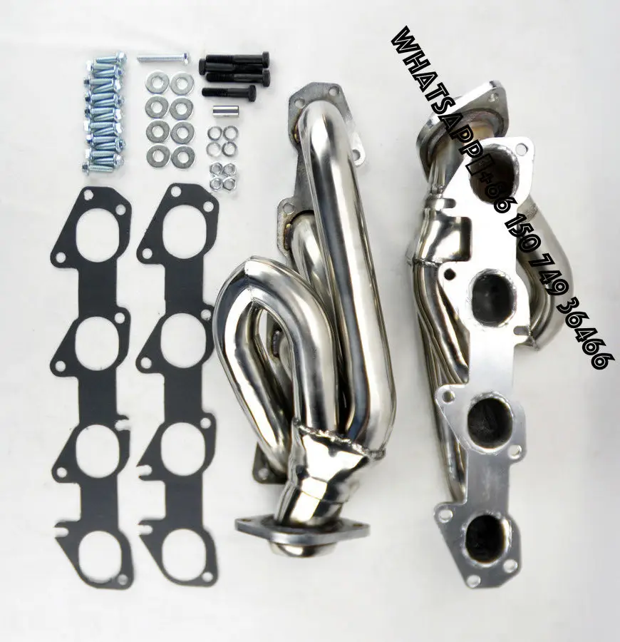 

High Quality Stainless Steel Race Exhaust Manifold Header for 09-18 Dodge Ram 1500 5.7L Silver EH28980
