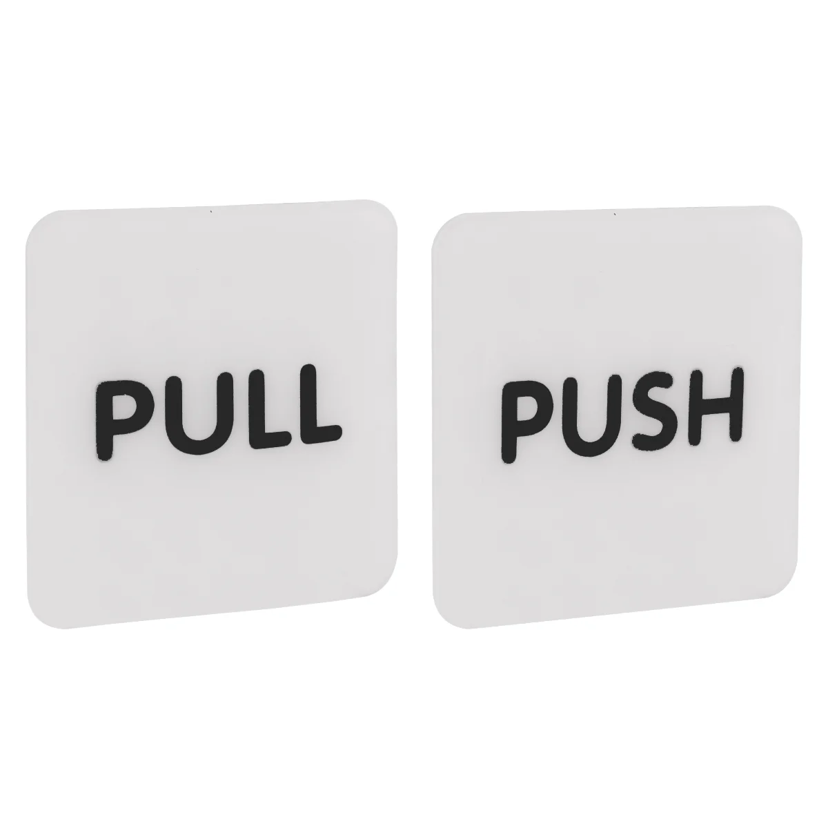 Self Adhesive Door Sticker Push Pull for Shop Entrance Exit Salon Window Stickers