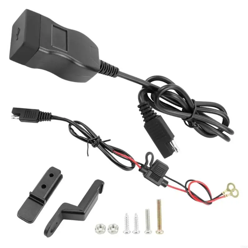 Quick Enabled Motorcycle USB Chargers with Digital Electric Display 625Mm New