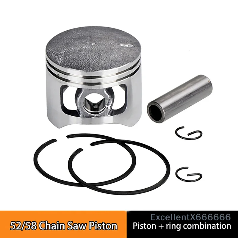 

45/45.2mm Piston Kit Replacement Set for 52cc 58cc G5200 Chinese Chainsaw Gas Cylinder Engine with Pin Rings Circlips