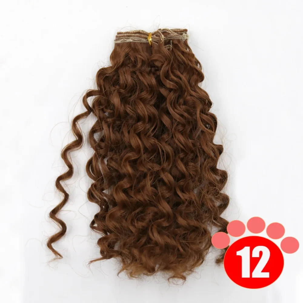 

Doll Wigs Gradient Color Msiredoll Wig Curly Hair 20*100CM SD Doll Hair 1 Piece DIY Blyth Doll Wigs Accessories Wig Making