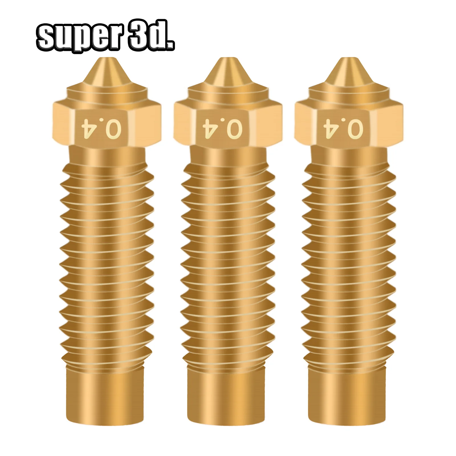 5 Pcs For Elegoo Neptune 4 Max Brass Nozzle 0.4mm Elegoo Neptune 4 Plus Nozzle 3D Printer Parts High Quality Nozzles