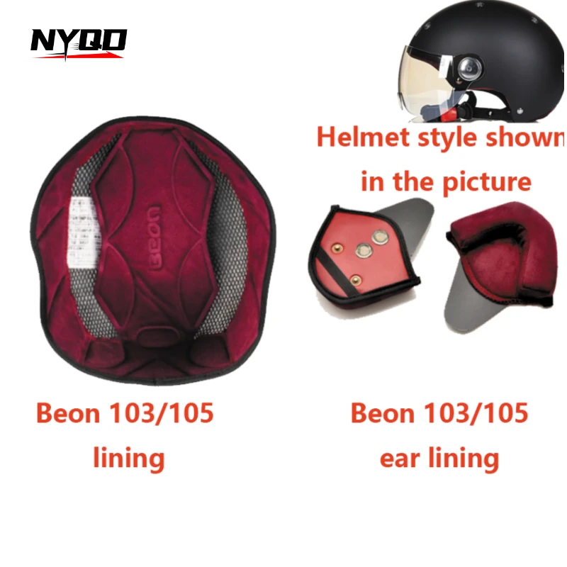 

Beon 103/105 Motorcycle Helmet Lining and Ear Protection Accessories Capacete De Moto accesorios para moto