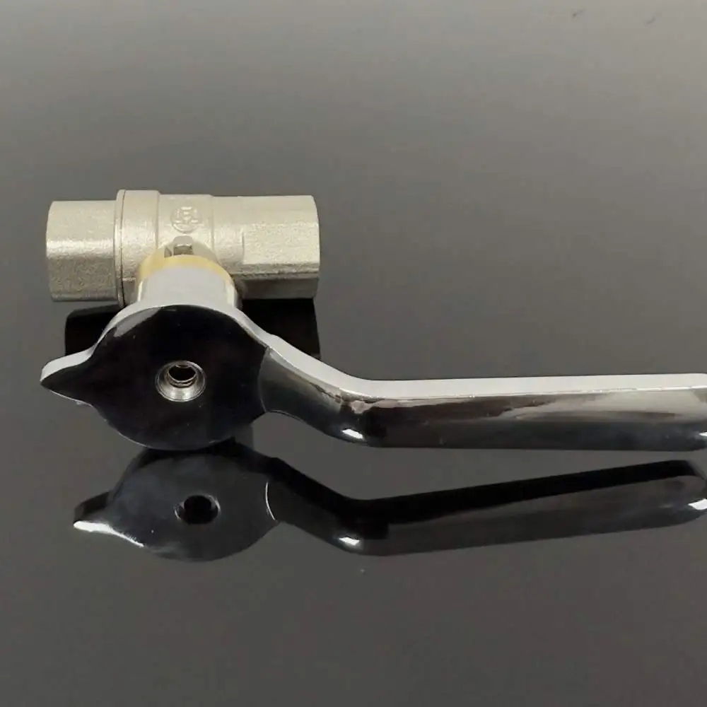 Commercial Grade Brass Gas Ball Valve DN15 Soft Sealing Design Cooking Equipment Stove Pipe Flow Regulator Switch