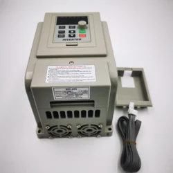 VFD Inverter XSY-AT5 AT6 1.5KW/2.2KW Single phase 110V/220V Input and For Three-phase Motor with 2M Cable  and Outside Panel