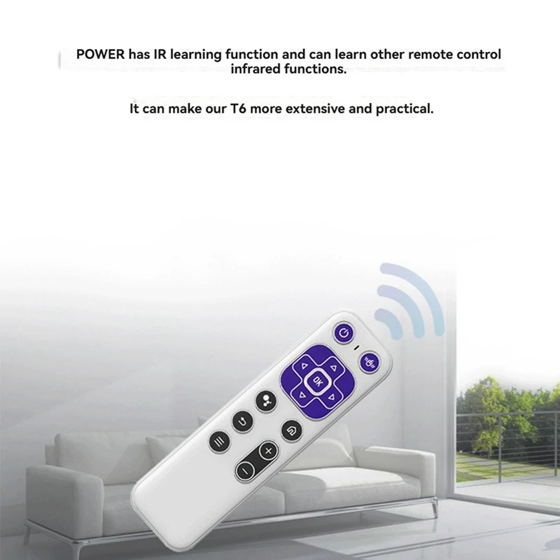 BAAY T6 Bluetooth Remote Control Wireless Voice Air Mouse Gyroscope Somatosensory 2.4G Bluetooth Dual Mode Air Mouse