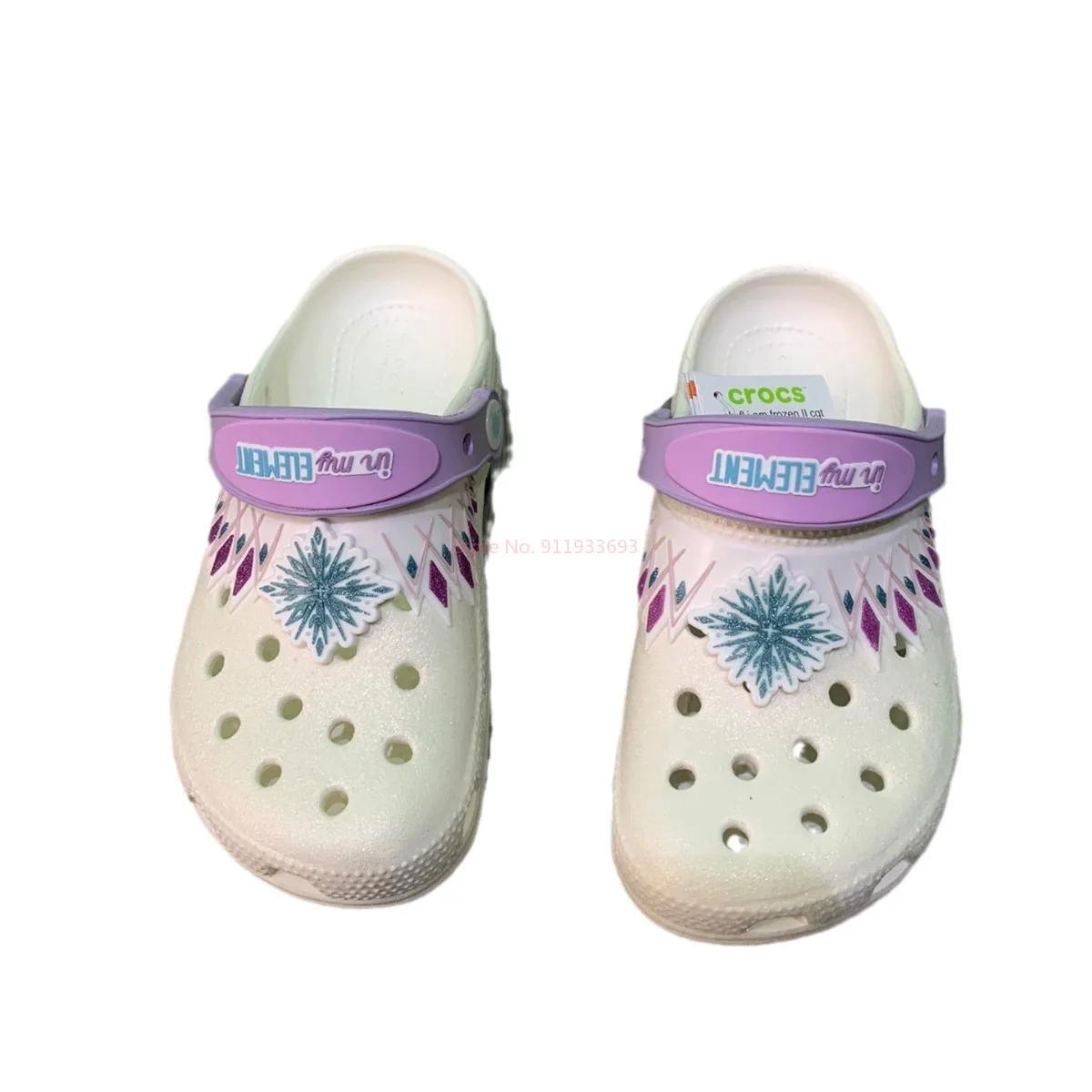 Disney Frozen Princess Elsa Children Slippers Cartoon Solid Waterproof Slippers Outdoor Sandals Casual Ankle-Wrap Eva Shoes Gift