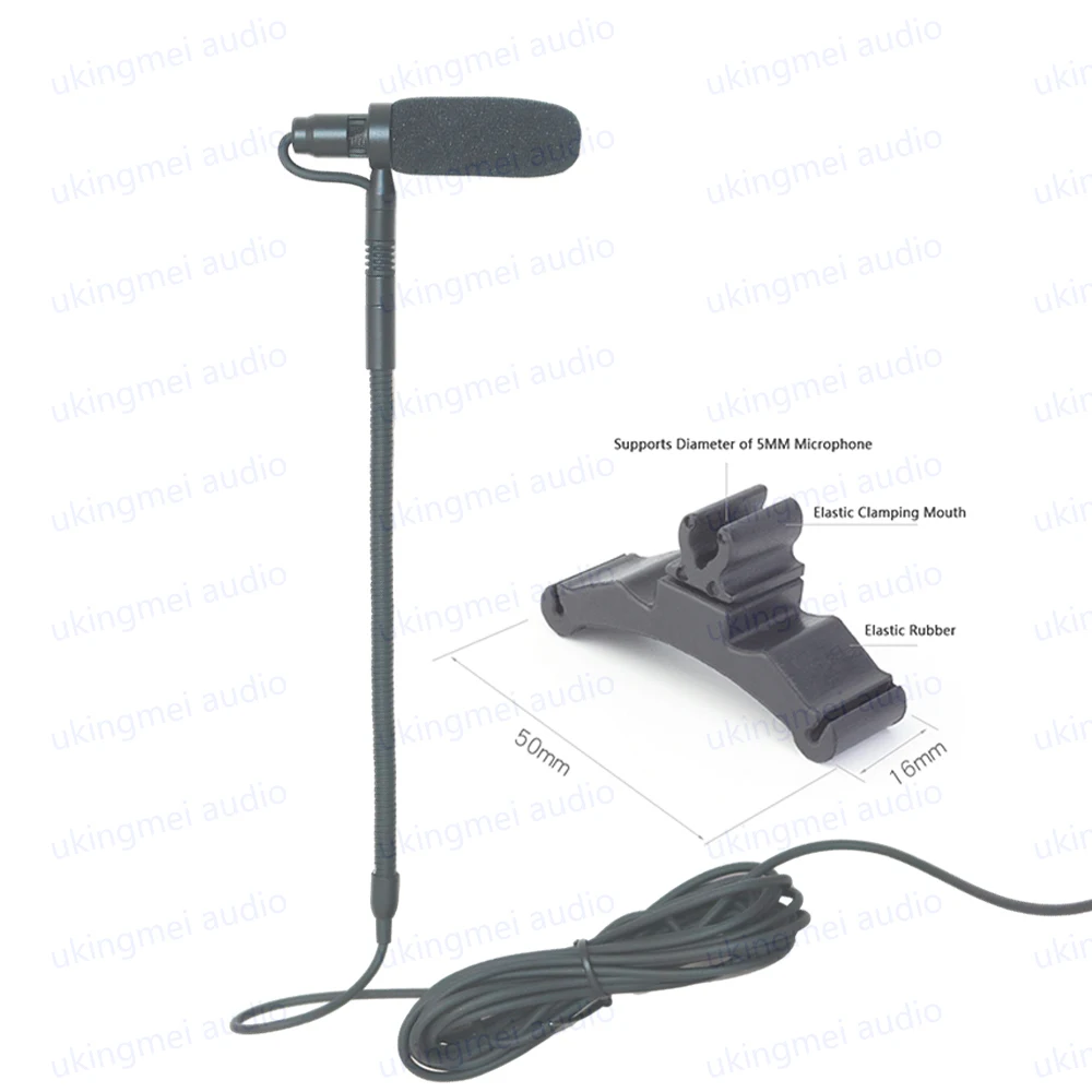 Dụng Cụ Âm Nhạc Micro Điện Dung Cho Chơi Bass Cổ Ngỗng Hiệu Suất Mic Cho Dây-Bộ Bộ Phát Hệ Thống Không Dây