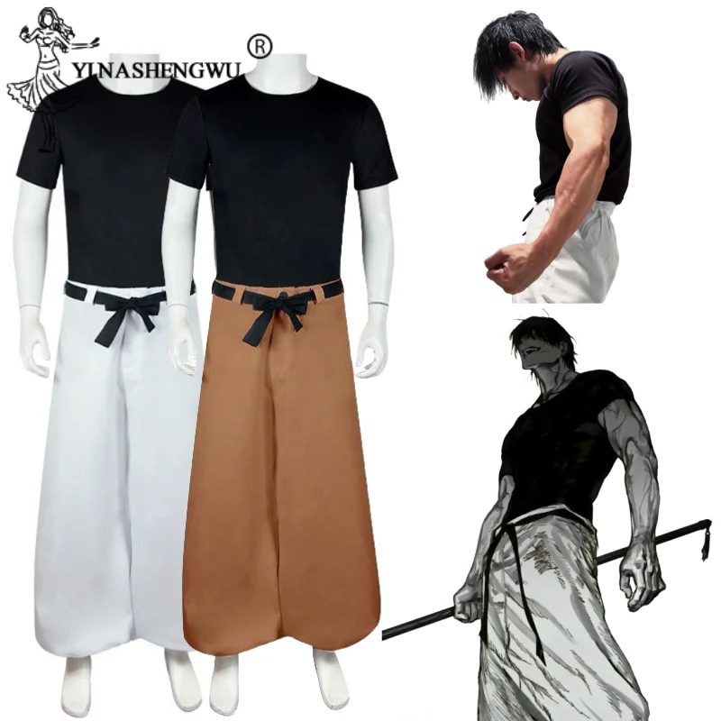 

Fushiguro Toji Cosplay Costume Anime Jujutsu Kaisen Uniform Unisex Top Pants School Clothes Megumi Suit Halloween Costume Gifts