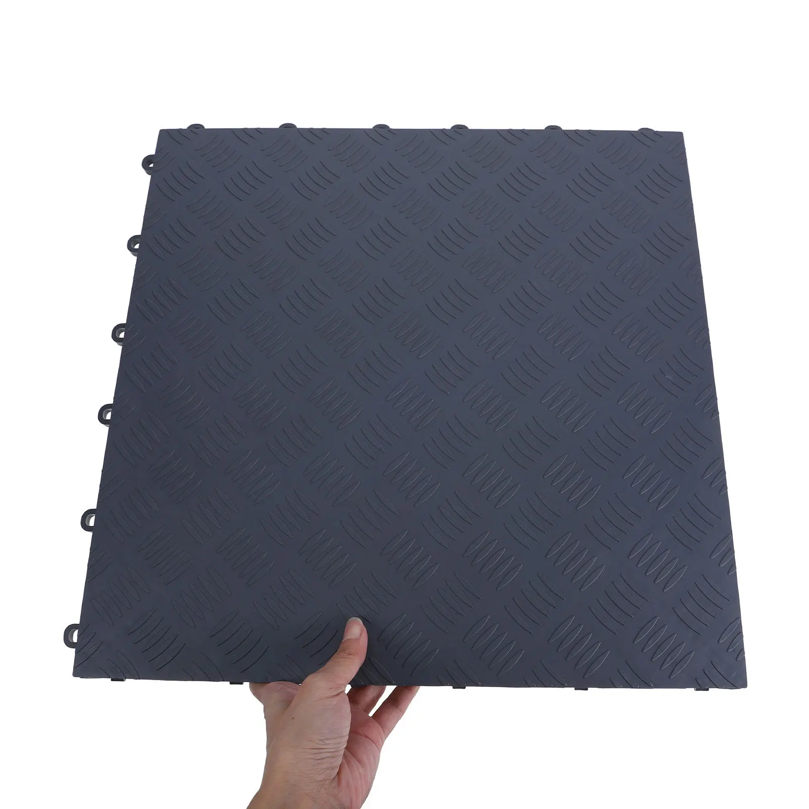 عدم الانزلاق بلاط أرضيات المرآب الحصير المتشابكة دائم سهلة التركيب في الهواء الطلق سطح السفينة أرضيات الصالة الرياضية 120x120 سنتيمتر بلاط المرآب المتشابكة