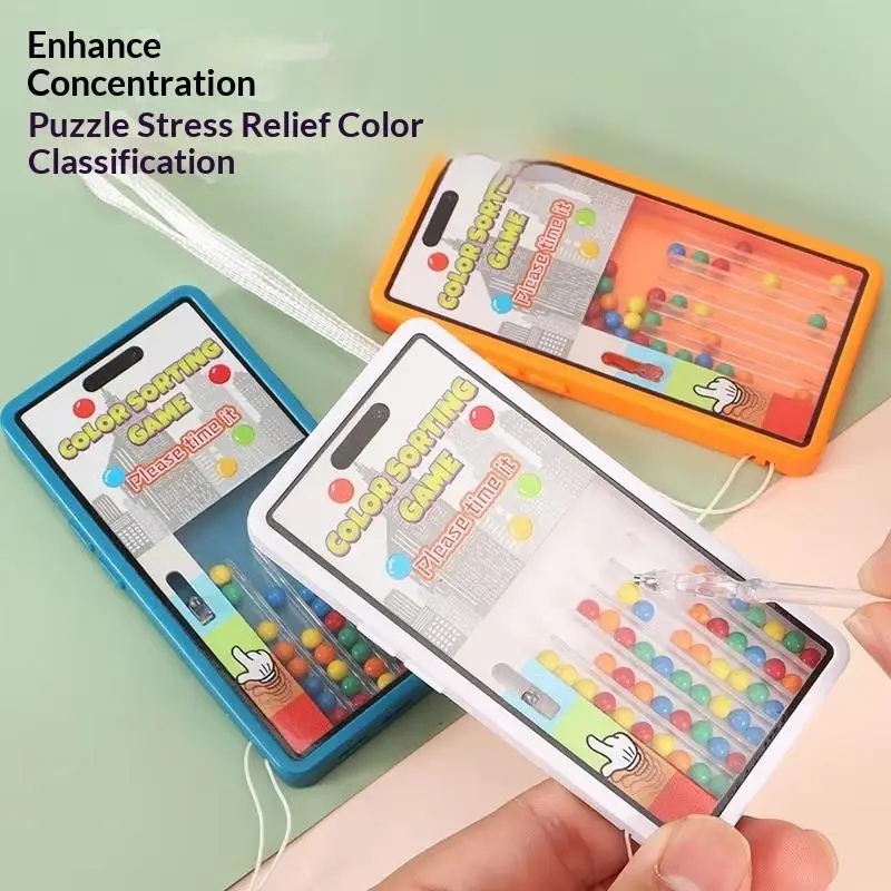 Colored Beans Sorting Interactive Game Console, Parent-Child Bonding Fun Toy Suitable for Home Family Gathering Party Games