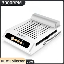 70W Nail Dust Collector Vacuum Dust Fan Rechargeable Reusable Filter With Brush Professional Nail Equipment Adjustable Speed