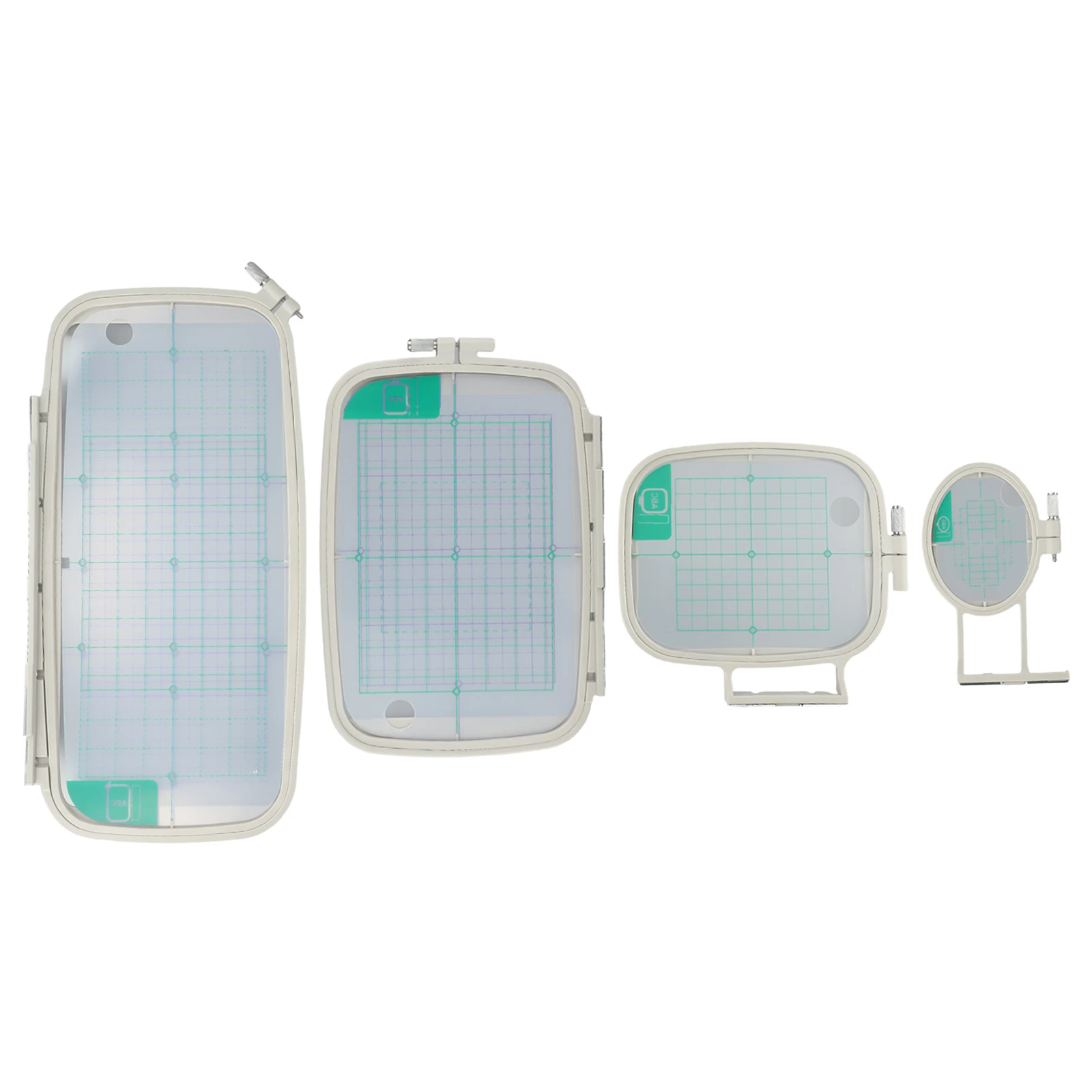 Seamless Embroidery Experience with this 4 Piece Hoop Set Compatible with PE770 Nv780d F440e Pe830dl Ns2750d Etc