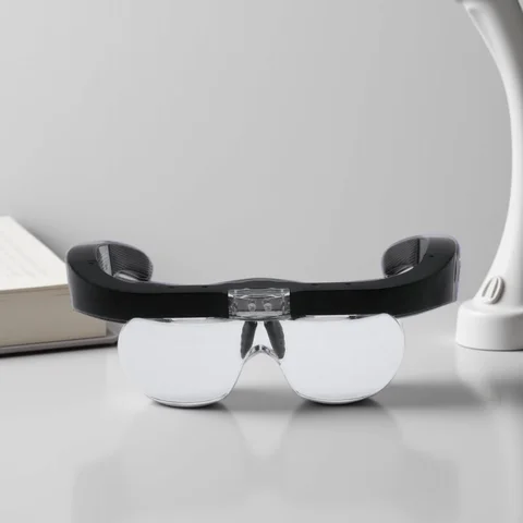 Lenti d'ingrandimento Lente d'ingrandimento 1.5X 2.5X 3.5X 5.0X USB ricaricabile con luce a LED per la lettura di gioiellieri orologiaio riparazione da indossare