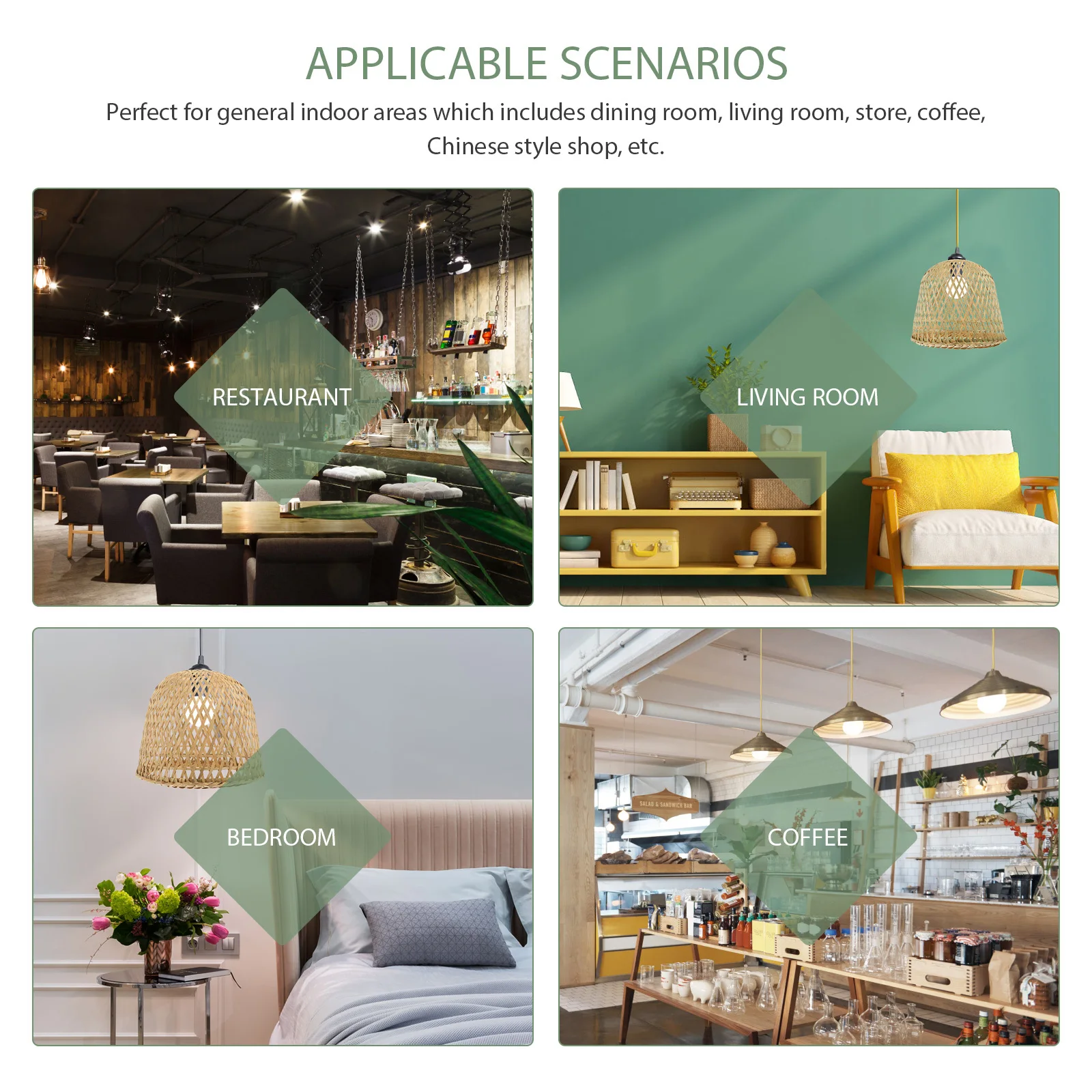 

Vintage Style Chinese Bamboo Lamp Shade Medium Size for Pendant Floor Table Light Cover Ceiling Lamp Shade Light Covers