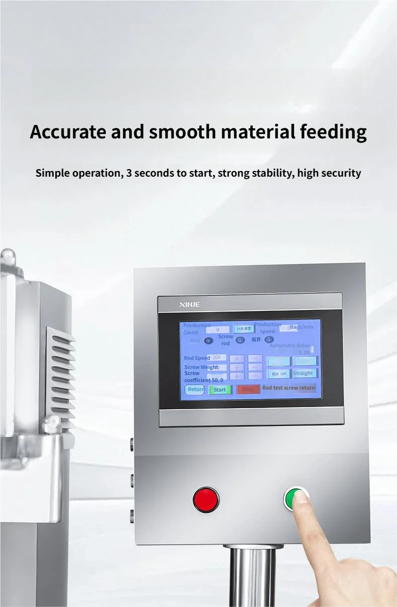 -oo Small Auger Powder Filling Machine Automatic Dry Powder Filling Machine Bottle Bag  Cosmetic Chemical Powder Weighing Dosing