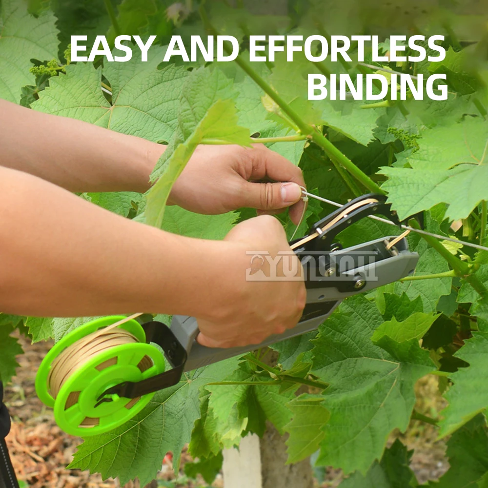Electric Branch Binding Machine Wireless Plant Banding Machine Lithium Battery For Grape Tomato Automatic Tying Machine