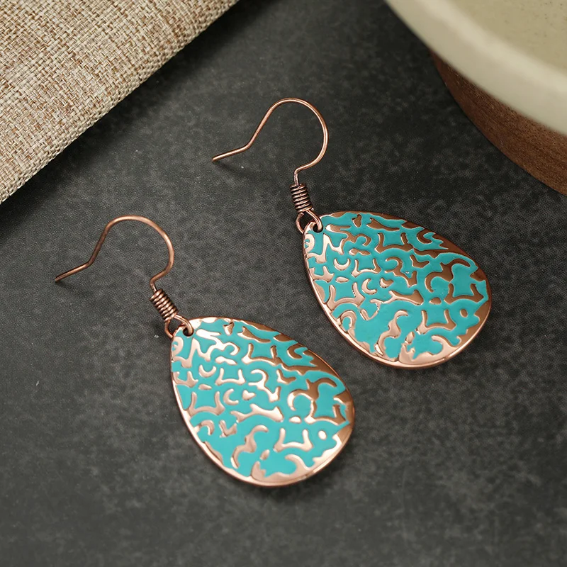 Fashion Water Droplet Earrings Fresh And Healing Atmosphere Accessories Women's Daily Vacation And Banquet Exquisite Jewelry