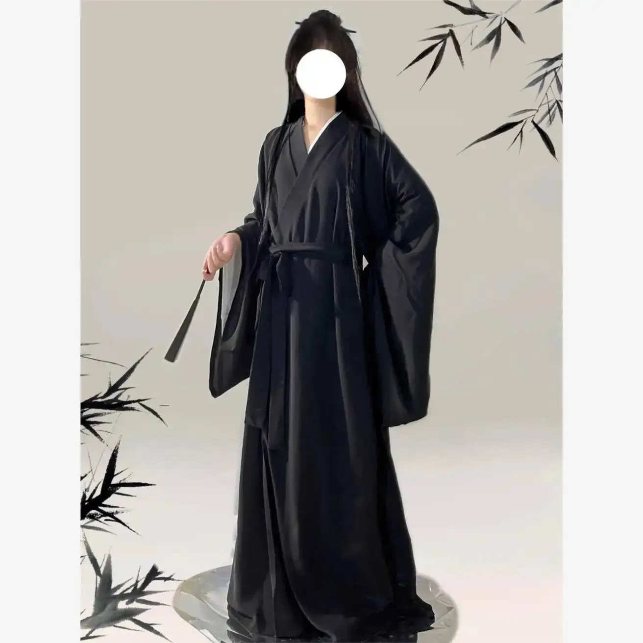 

Original Hanfu Men Women Sle Spring Autumn Cotton Linen Super Fairy Wei Jin Sle Reformulated Straight Skirt Hanfu