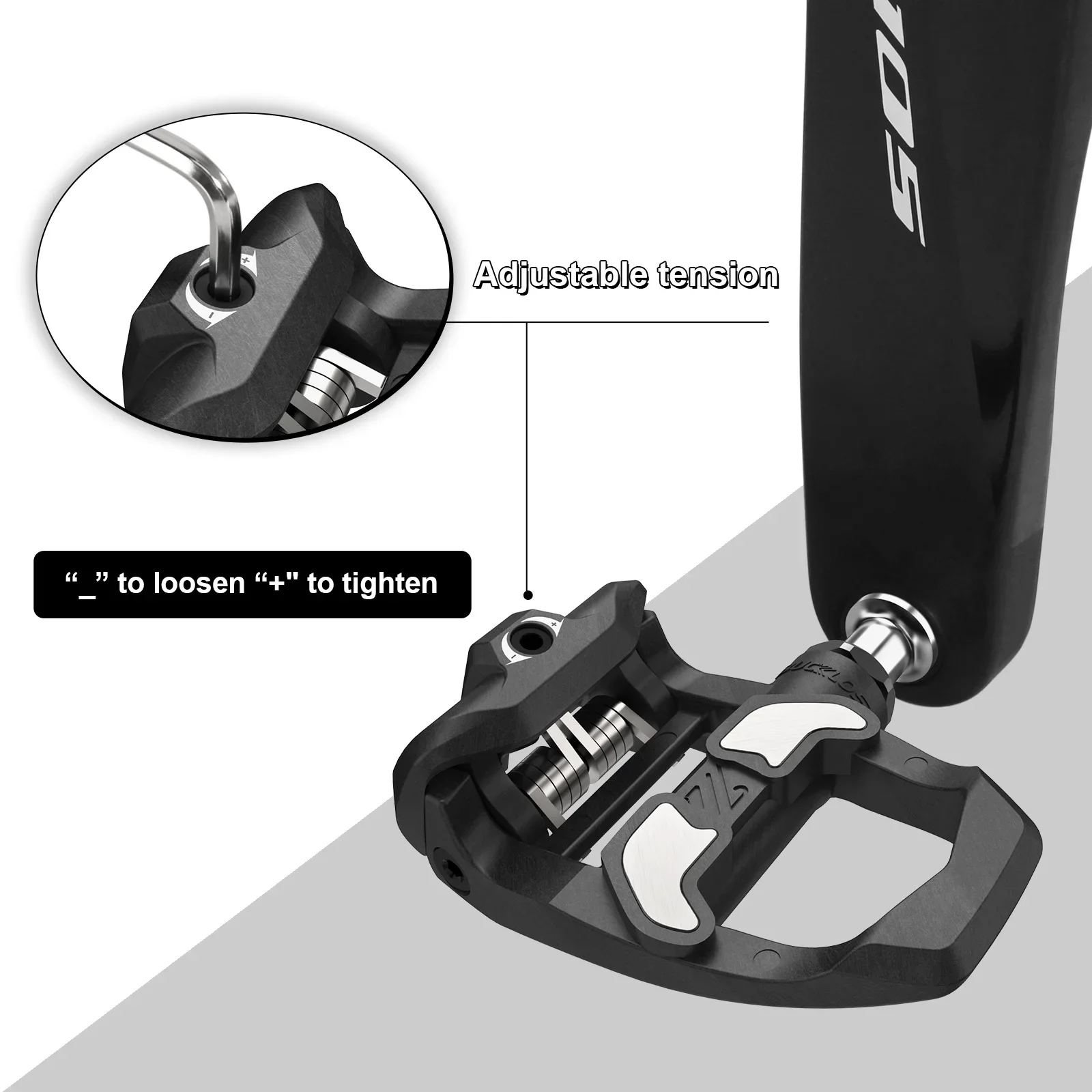 BUCKLOS Road Bike Pedals for LOOK KEO Carbon Titanium Pedal Self-Locking Bicycle Clipless Pedals Ultra Light Cycling Footrest