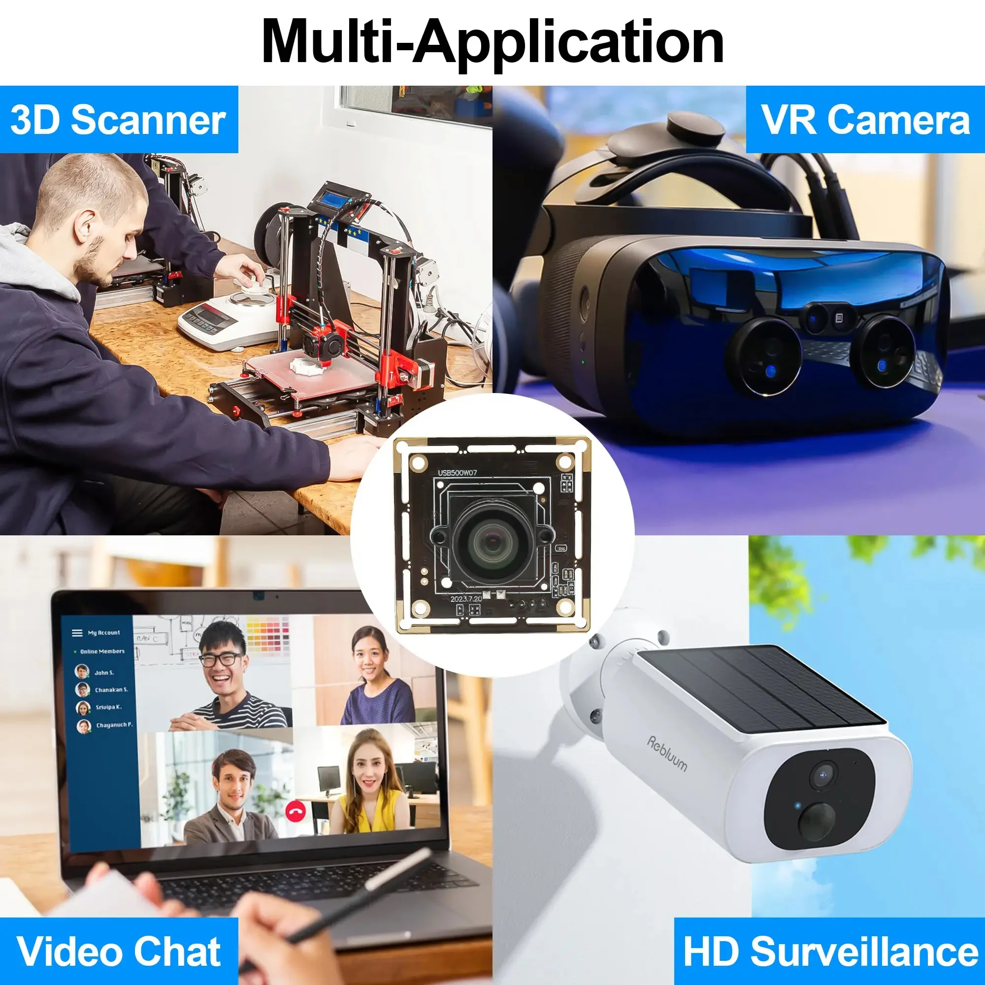Module de caméra USB SVPRO 5MP, Mini Webcam HD 2592x1944 30fps, caméra industrielle CMOS IMX335 pour la surveillance du découpeur Laser