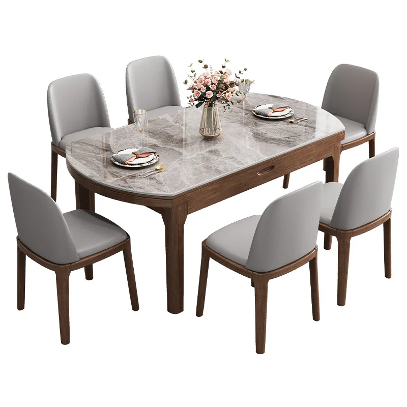

Slate, dining table and chairs, combination, modern, minimalist, restaurant, small household
