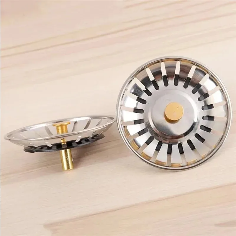 Anti-Clog Sink Strainer Filter, Fine Mesh Screen Catches Food Debris & Hair, Universal Fit for Standard Drains,Easy-Clean Basket