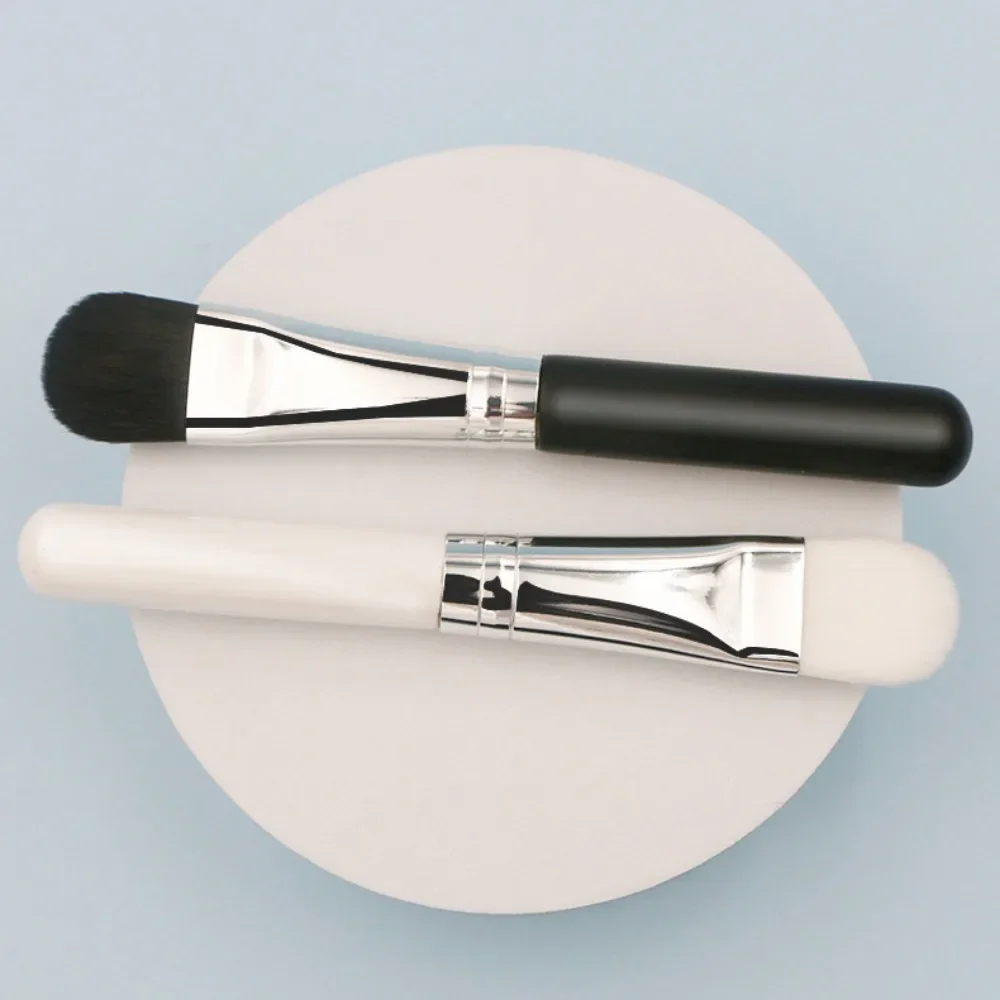 فرشاة قناع الوجه المسطحة الناعمة لتنظيف الوجه والعناية بالبشرة وخلاط الأساس وفرشاة خافي العيوب وأداة مكياج التجميل