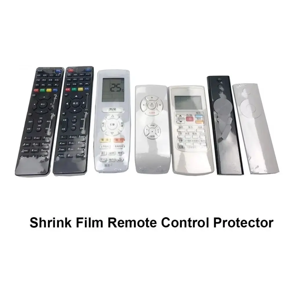50Pcs PVC Shrink Wrap Remote Control Shrink Wrap Bags Oilproof Waterproof Transparent Heat Shrink Film Bags Dustproof