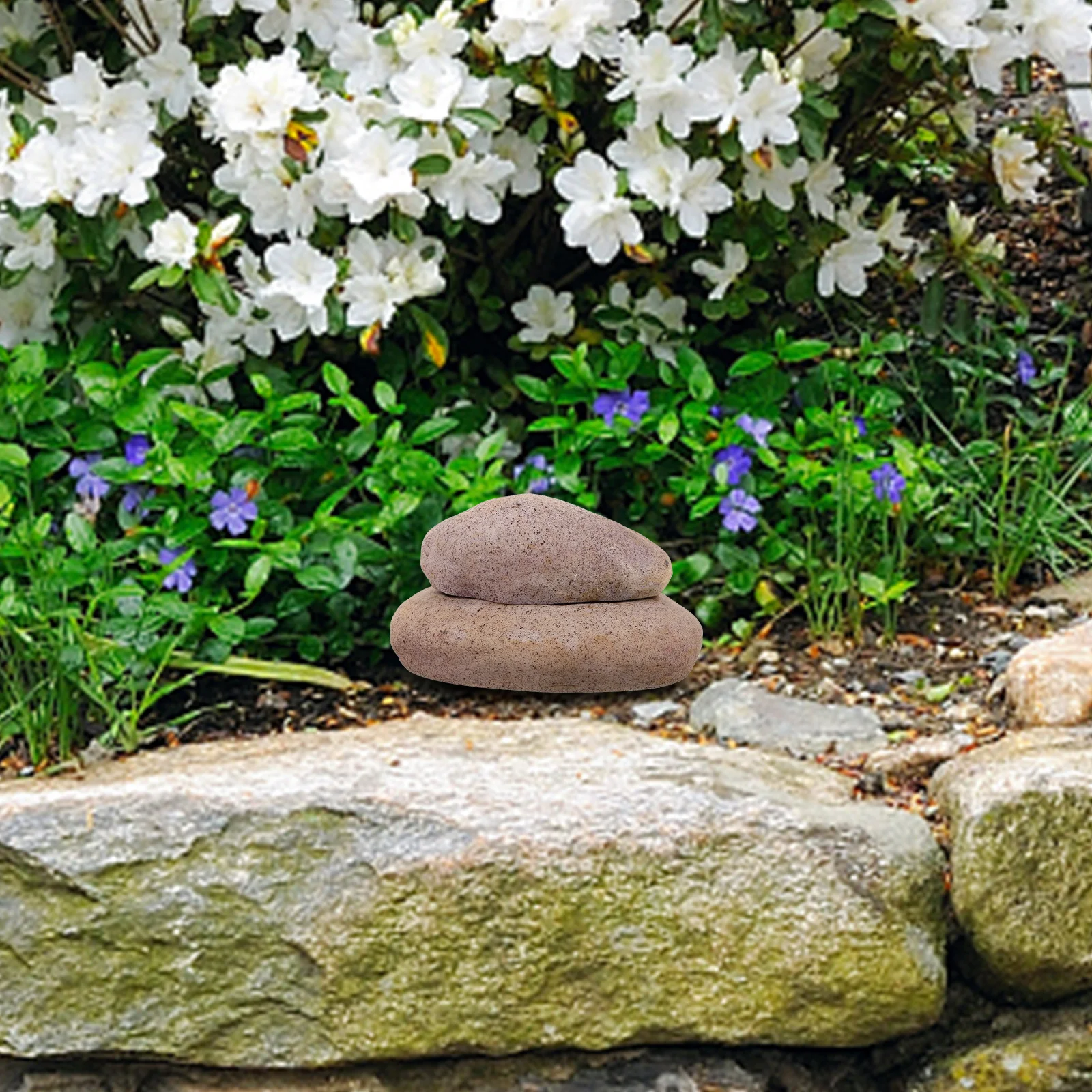 وهمية حجر المظهر مفتاح حامل الراتنج حديقة ساحة مفتاح مخفي صندوق تخزين خارجي للمفاتيح الغيار مخفي آمن #3