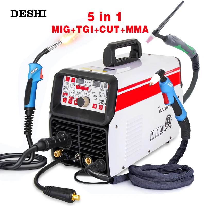 Smart Portable 4 in 1 Welding Machine  MIG TIG CUT MMA and Flux Welding Without Gas Multifunction Welding machine