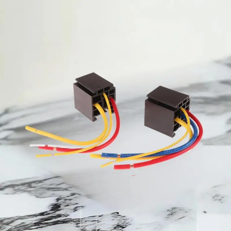 

All-in-One Motorcycle Head Light and Air Conditioner Relay Set - 80A 4/5 Pin, DC12V & DC24V, Waterproof with Wired Socket