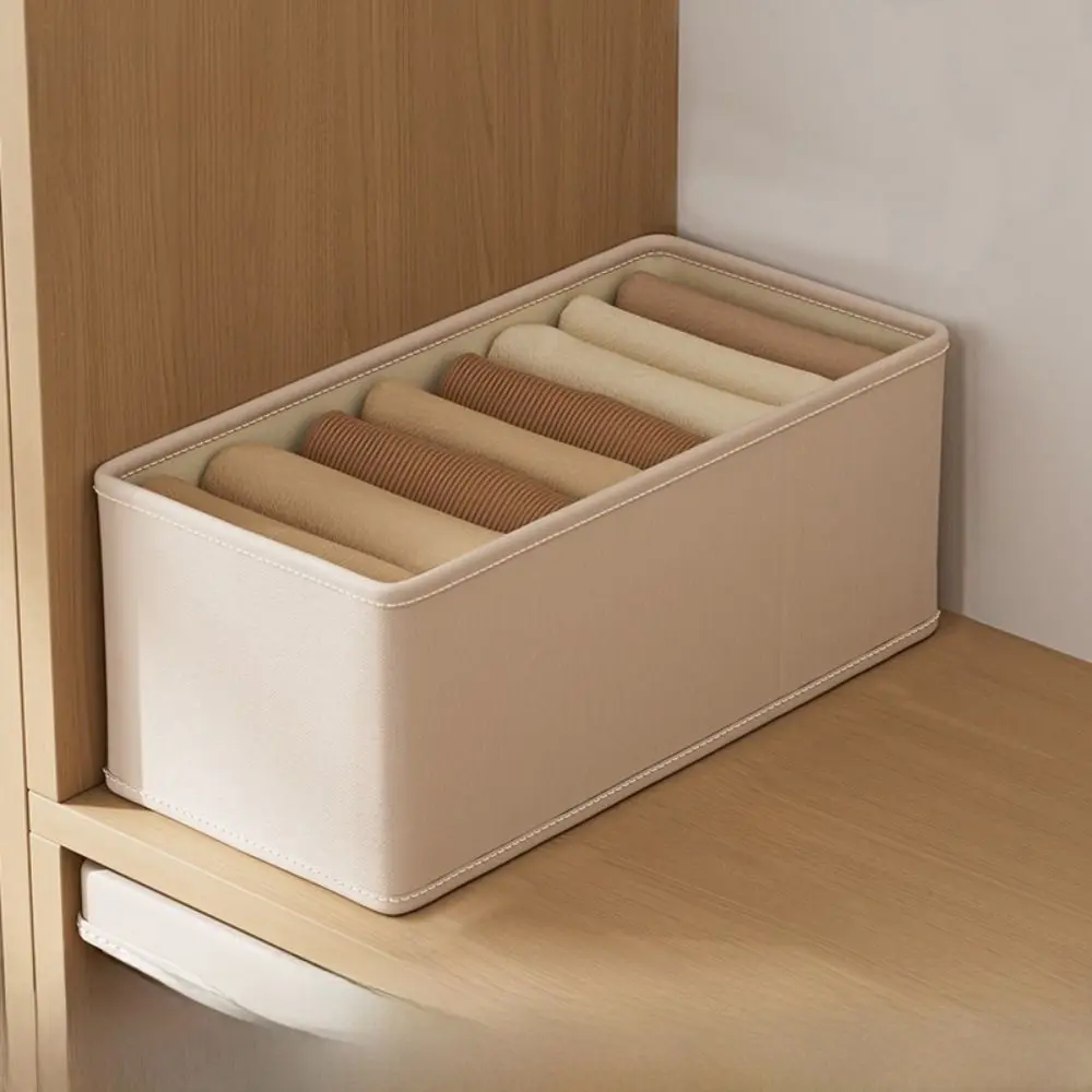 

Foldable Clothes Storage Box Washable Breathable Clothes Storage Organizers Thicken Multi Compartment Wardrobe Organizer