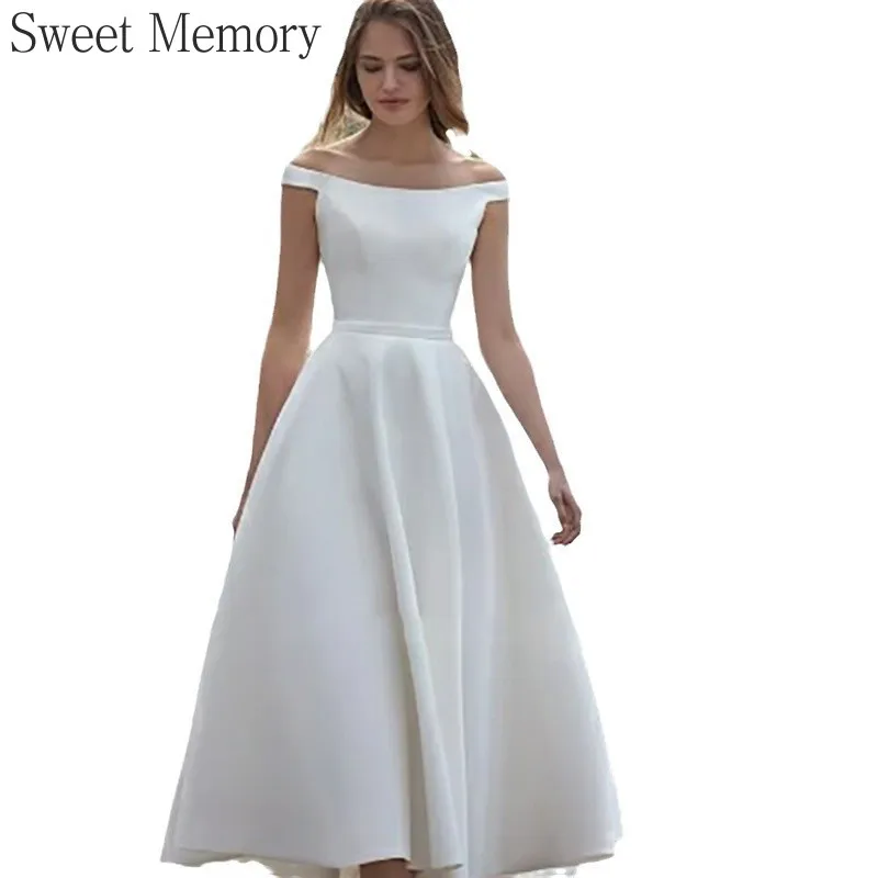 

Индивидуальное черно-белое платье M146 Sweet Memory с вырезом-лодочкой для дня рождения, роскошное свадебное платье, элегантное женское атласное платье