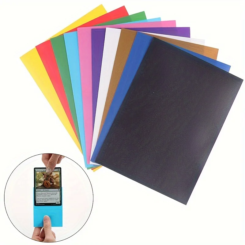 100Pcs/Pack 66*91mm Standard Matte Color TCG MTG YGO Game Card Sleeve Protect Your Trading Cards Collectible Cards