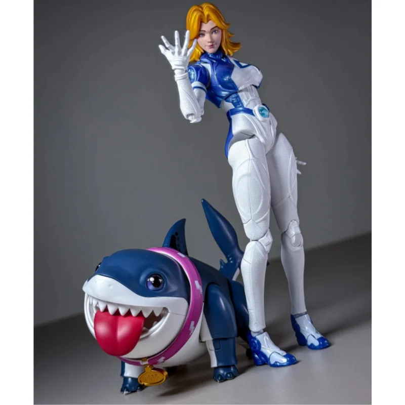 Blokees Marvel Rivals Champion Class Jeff The Land Shark Invisible Woman Assembled Action Figure Collectible Model Toy Gift