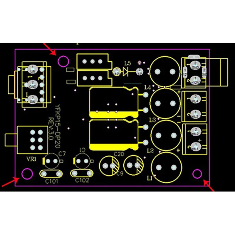 لوحة مكبر صوت رقمي TA2024 15W 15W DC 12V ، Mini T-Amp tritrack