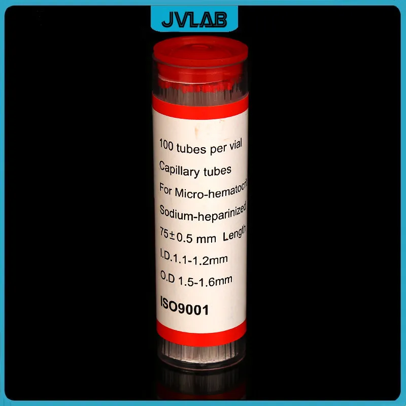 Capillary Tubes For Micro Hematocrit Non-heparinized Micro Haematocrit Capillaries Sodium-heparinized 75mm ID 1.1-1.2mm 100/PK