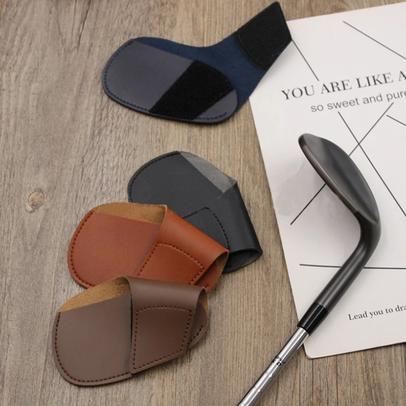 1PC ゴルフクラブ Pu レザーカバーゴルフクラブ帽子ヘッド保護カバープッシュロッドヘッド保護 Pu レザーカバー