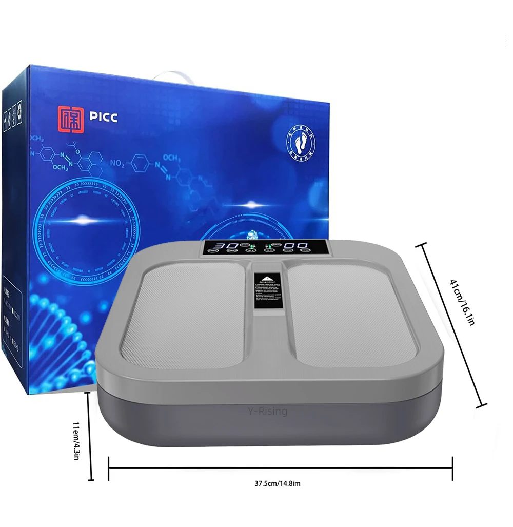 

2025 Wireless Remote Control PEMF Therapy Terahertz Foot Spa Stainless Steel Massager & Therapy Machine