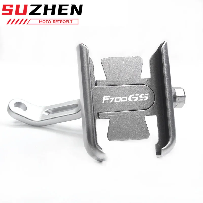 With Logo For BMW F700GS F750GS F700 750 GS High Quality Motorcycle Accessories Handlebar Mirror Mobile Phone GPS Stand Bracket