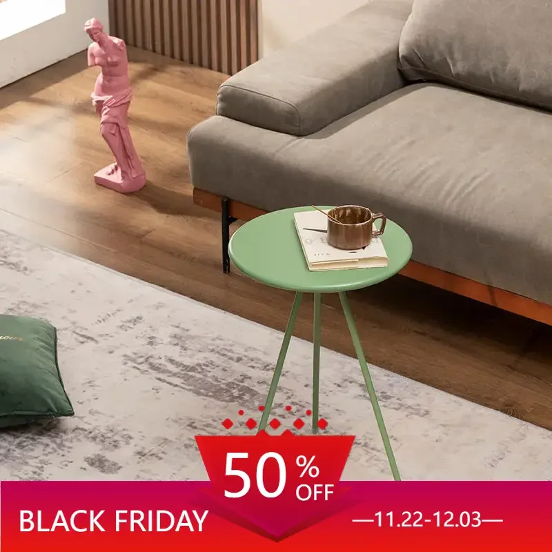 

Minimalist Small Side Coffee Table Simple Balcony Round Coffee Table Bedside Sofa Tavolino Da Salotto Living Room Furniture WZ