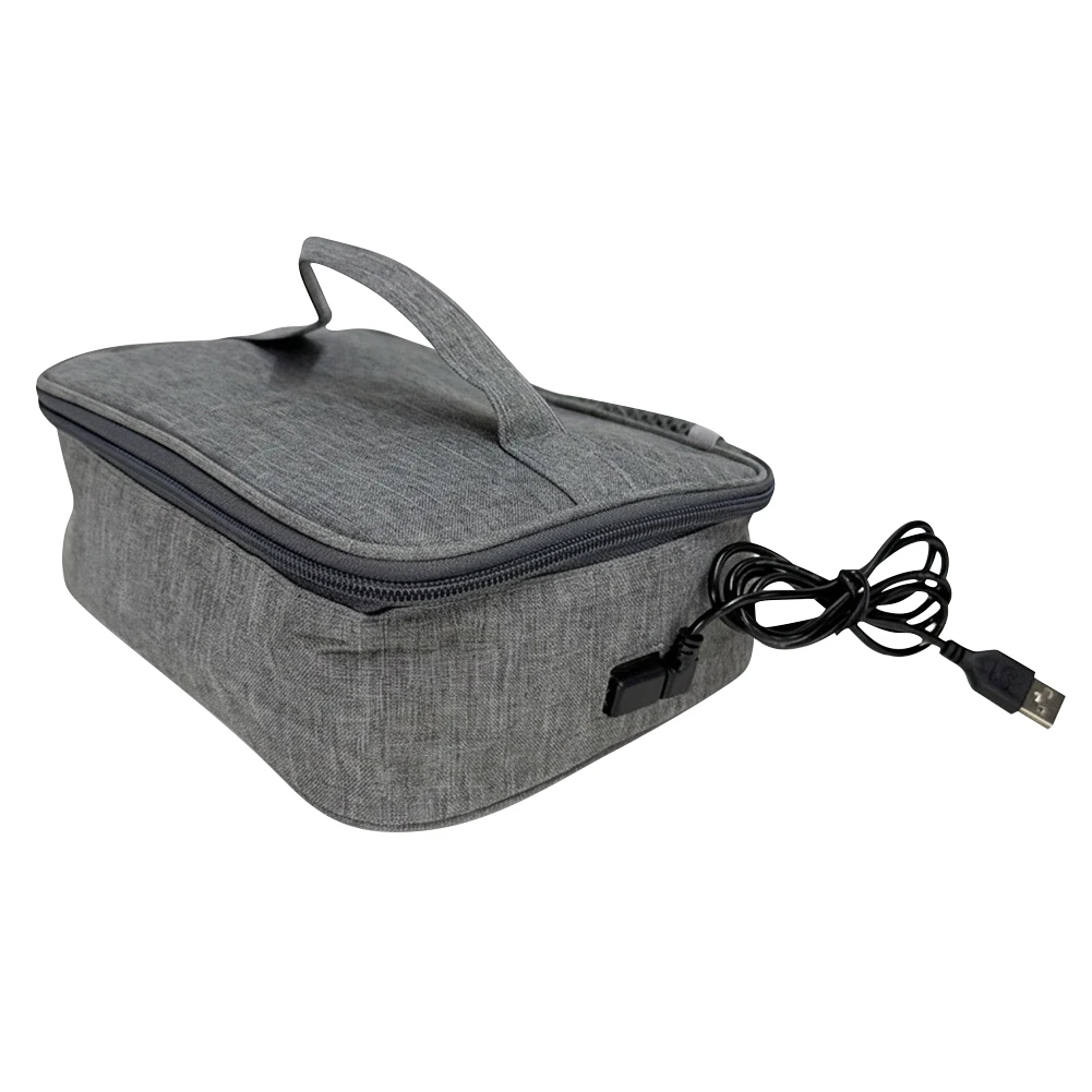 

USB Rechargeable Waterproof Electric Lunch Bag Food Heater Warmer Portable Lunch Warmer 3 Heat Levels Electric Thermal Lunch Bag