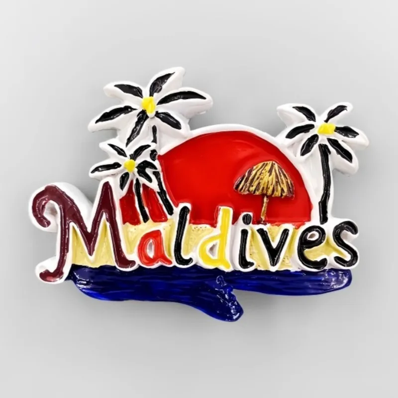 Maldives Fridge Stickers Beach Travel Souvenirs Sea Turtle Fridge Magnets Home Decor Weddig Gifts